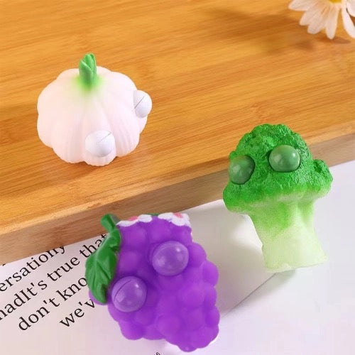 Fun Fruit & Veggie Squishy Fidget Toys - Stress Relief Collection