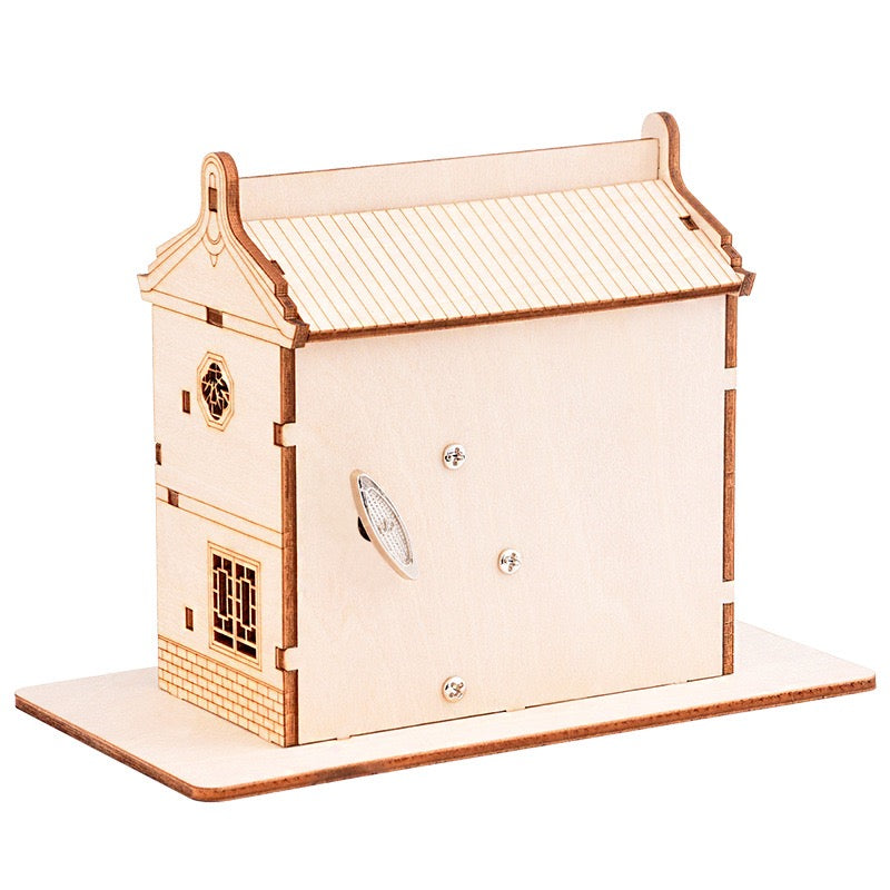 3D Wood Puzzle – Chinese Tavern Music Box