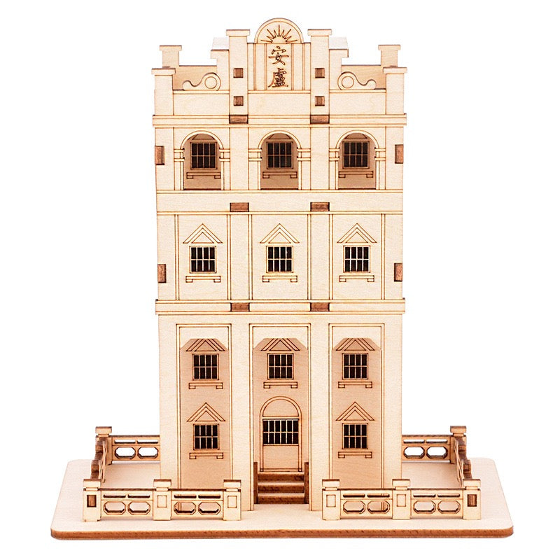 3D Wood Puzzle Music Box – Watchtower Mansion