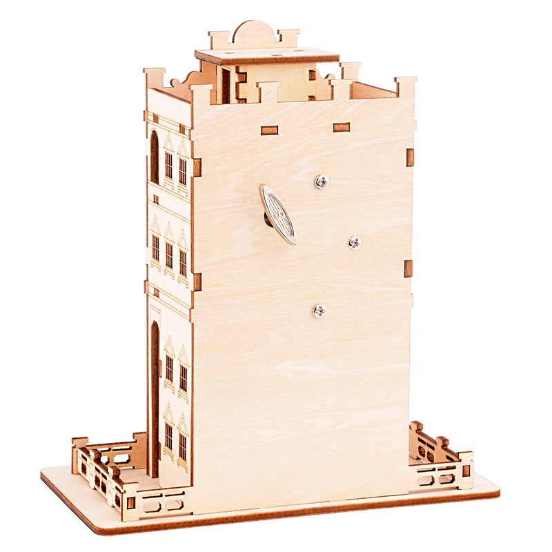3D Wood Puzzle Music Box – Watchtower Mansion