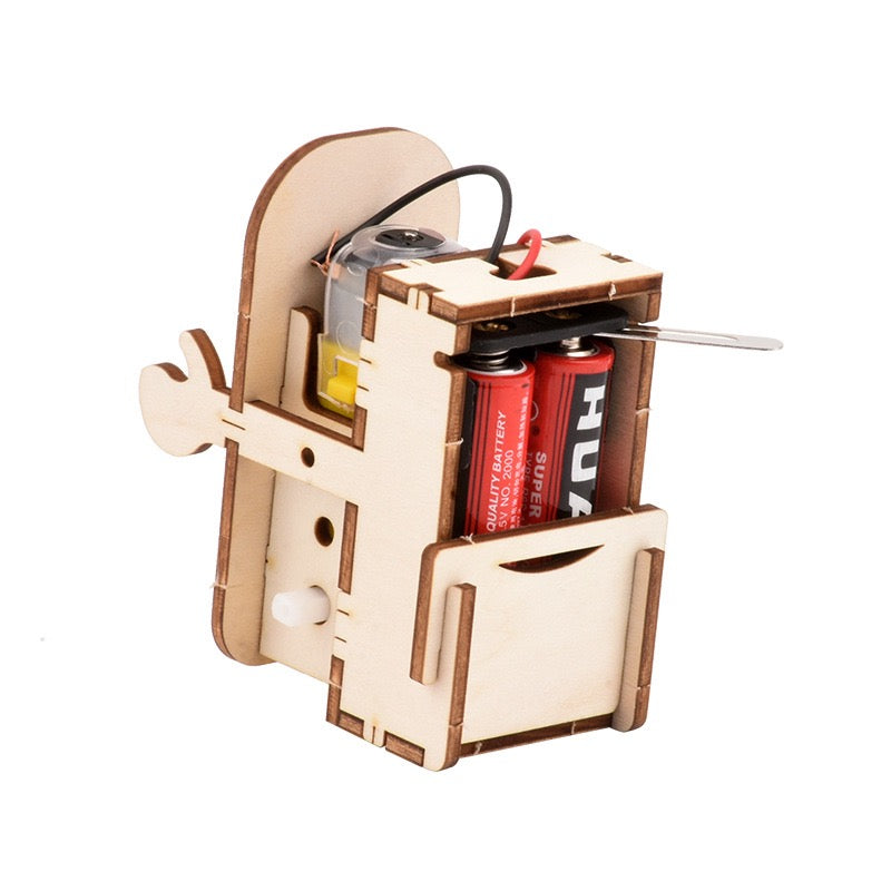 DIY Walking Robot 3D Wood Puzzle – STEM Electric Assembly Kit