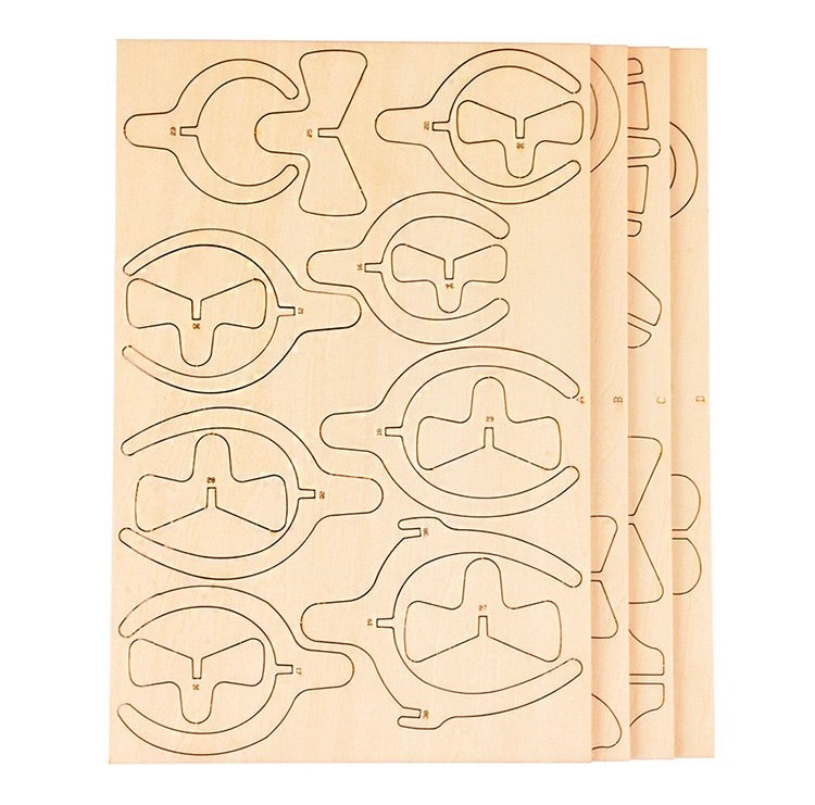 DIY 3D Wooden Puzzle - Parasaurolophus Dinosaur Puzzle Kit