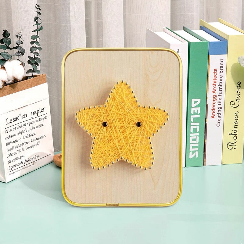 DIY String Art Kit with Frame (6" x 8") - Creative Craft for Kids & Beginners