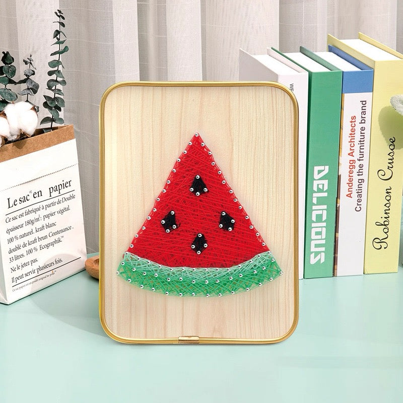 DIY String Art Kit with Frame (6" x 8") - Creative Craft for Kids & Beginners