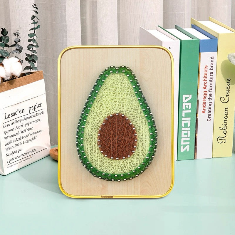 DIY String Art Kit with Frame (6" x 8") - Creative Craft for Kids & Beginners