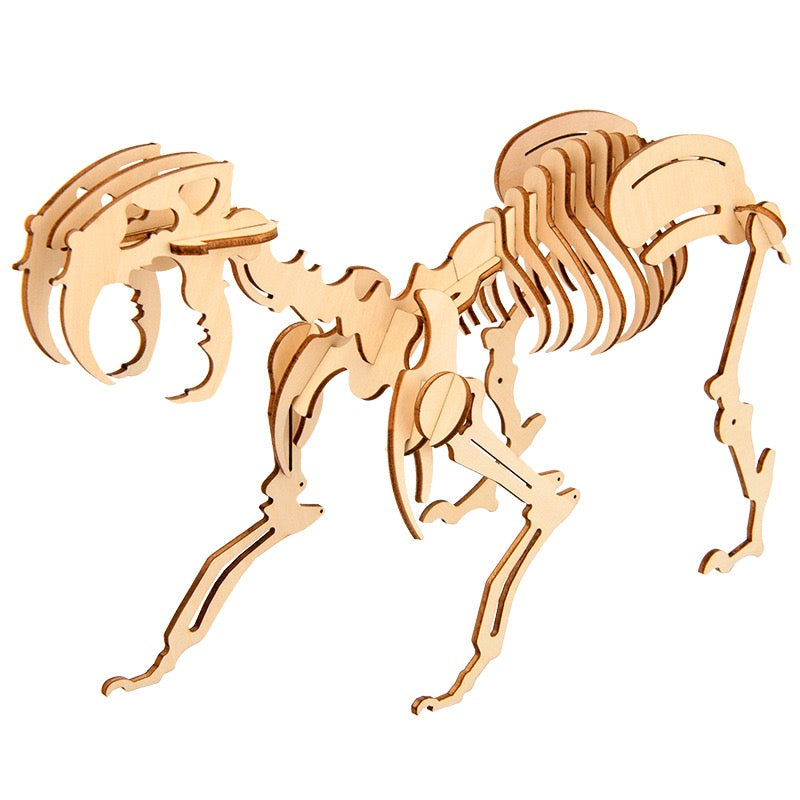 DIY 3D Wooden Puzzle - Sabertooth Tiger Puzzle Kit