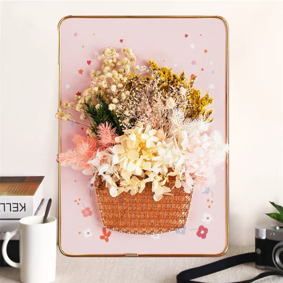 DIY String Art & Dried Flower Kit (8" x 12") - Beautiful Handcraft Decor