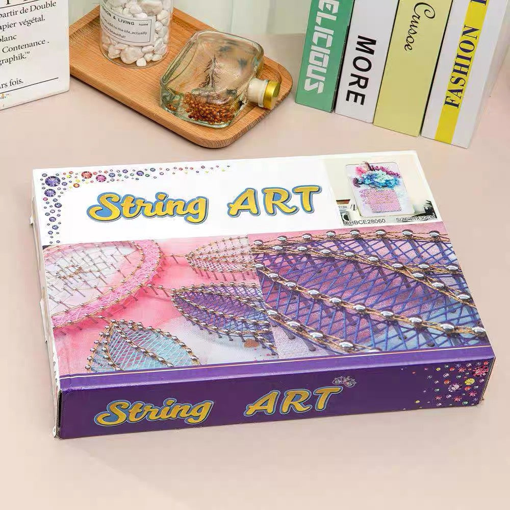 DIY String Art & Dried Flower Kit (8" x 12") - Beautiful Handcraft Decor