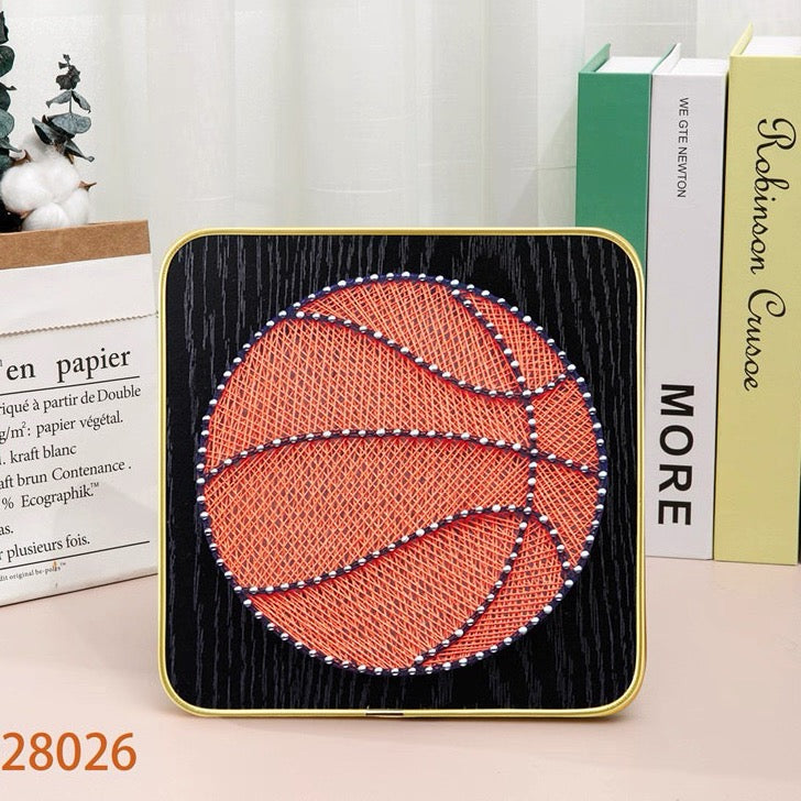 DIY String Art Kit with Frame (8" x 8") - Square Creative Craft