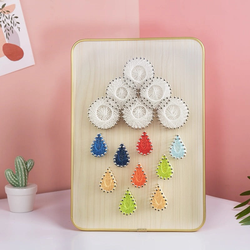 DIY String Art Kit with Frame (8" x 12") - Large Size Creative Collection