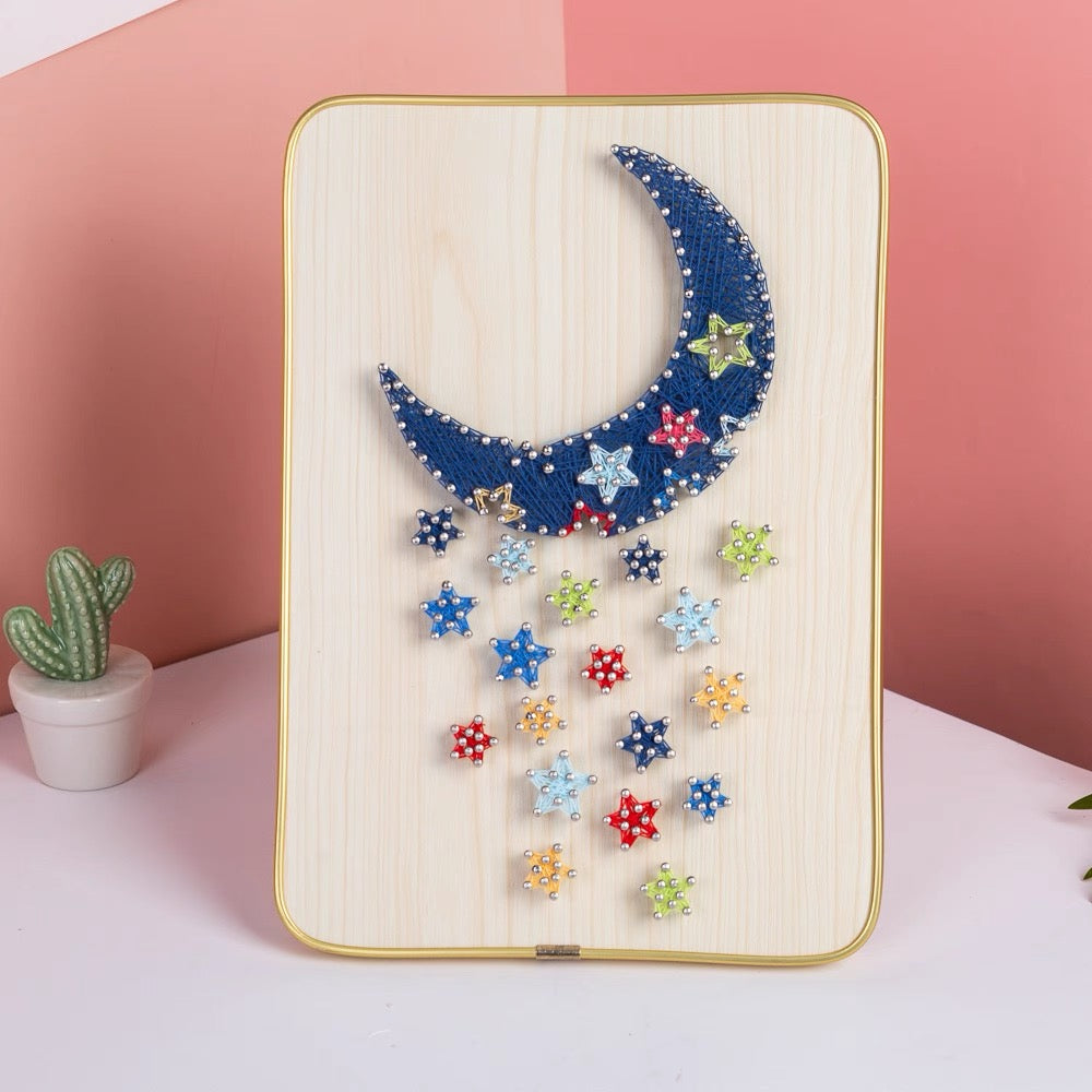 DIY String Art Kit with Frame (8" x 12") - Large Size Creative Collection