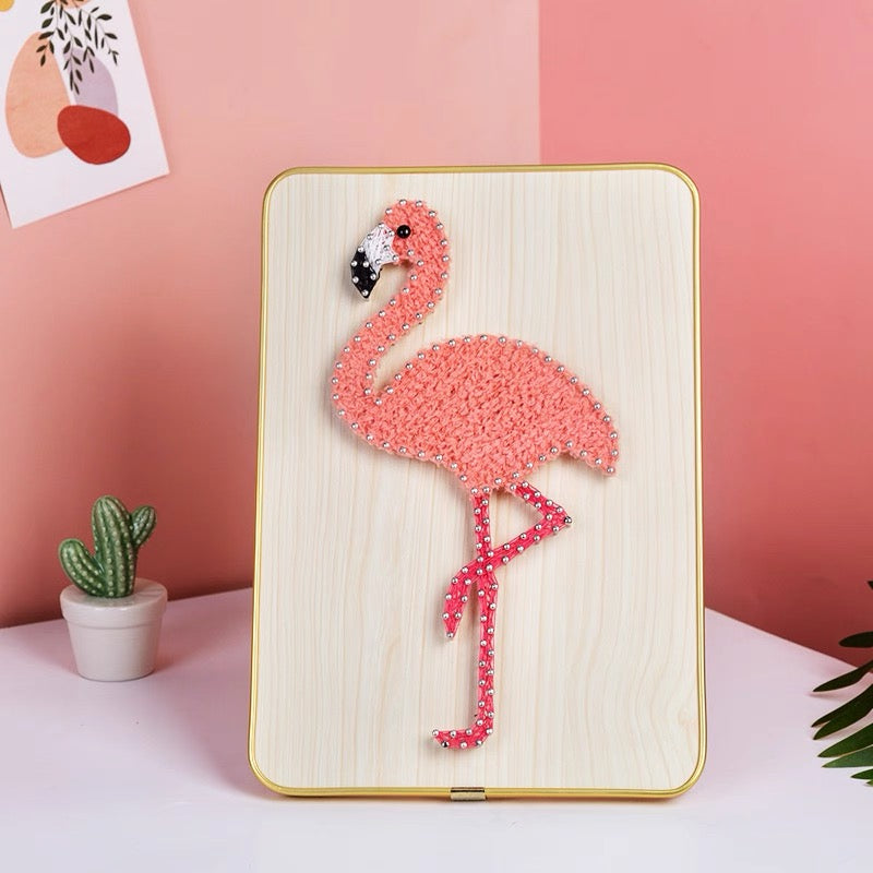 DIY String Art Kit with Frame (8" x 12") - Large Size Creative Collection