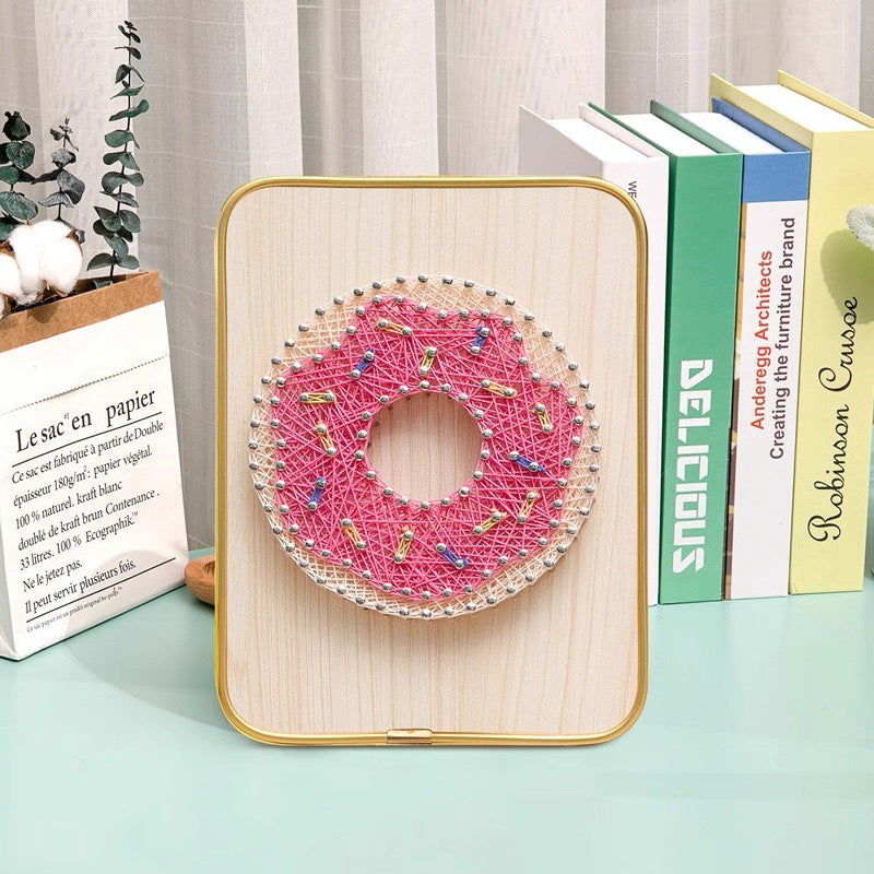 DIY String Art Kit with Frame (6" x 8") - Creative Craft for Kids & Beginners