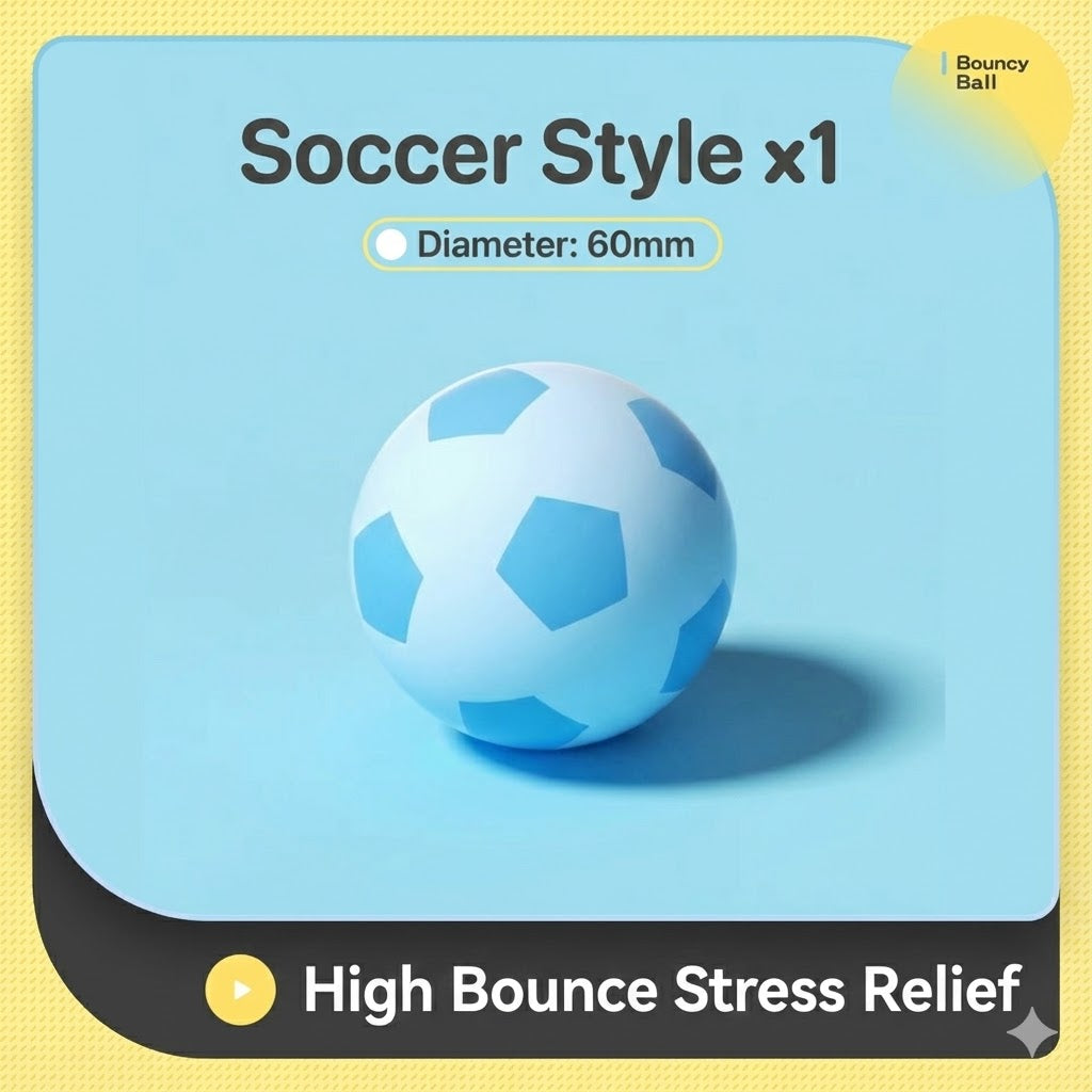 60mm High Bounce Sports Balls for Kids & Party Favors
