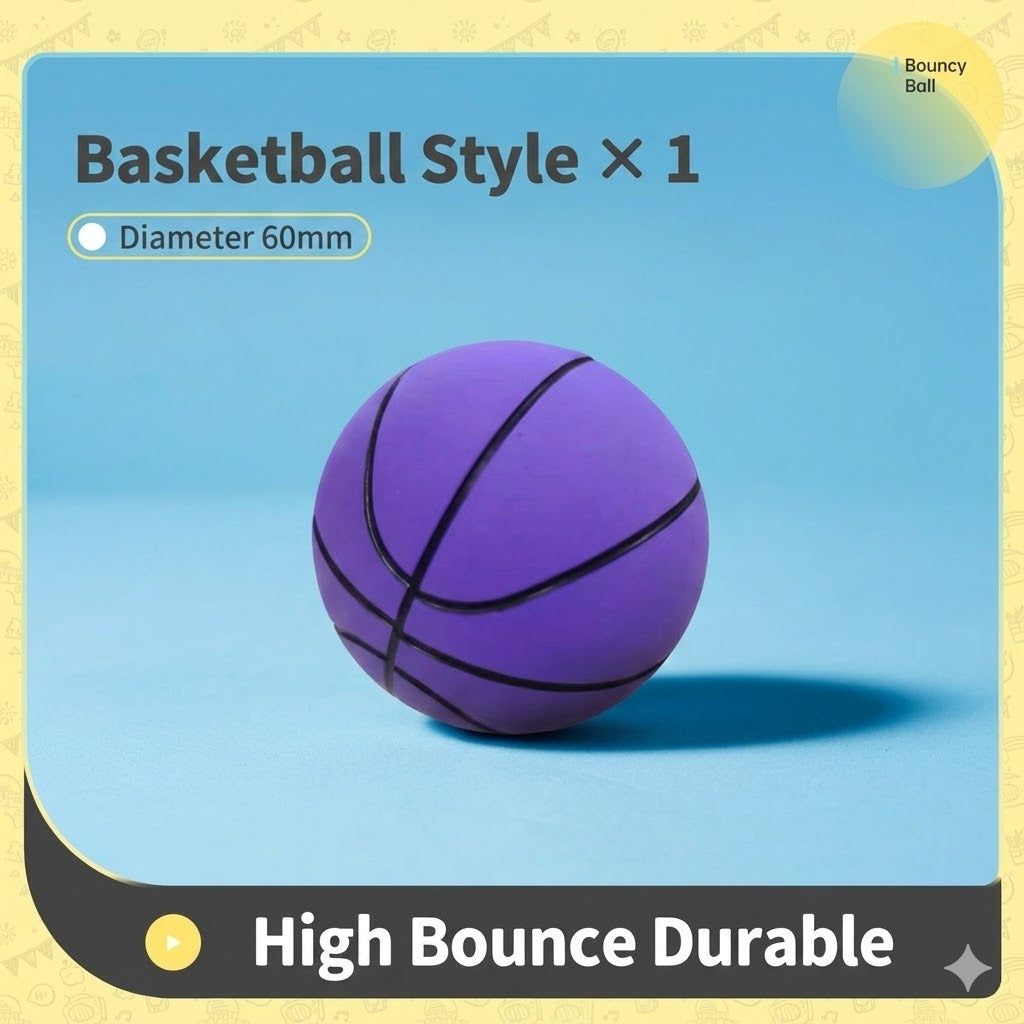 60mm High Bounce Sports Balls for Kids & Party Favors
